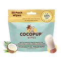 Cocopup Dog Teeth Cleaning Wipes | Pet Dental Finger Wipes | Dogs and Cats Tooth Cleaning Pads Plaque Remover Ear Nose Paws Fur Cleaners | Contains Coconut Oil | 1 Pack of 50