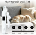2-in-1 Guinea Pig & Rabbit Nail Grinder & Clipper - Rechargeable Electric Nail File Trimmer with LED Light, Quiet Low-Sp