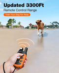 Bousnic Dog Shock Collar - 3300Ft Dog Training Collar with Remote for 5-120lbs Small Medium Large Dogs Rechargeable Wate