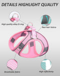 Solmoony Dog Harness for Small Medium Dogs No Pull, Puppy Harness and Leash Set, Puppy Harness, Step in Harness for Small Dogs,mesh Dog Harness. (Black, XS)