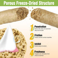 Puxulyiz 3.52oz/100g Freezed Dried Cat Chew Sticks, Cat Dental Treats for Freshens Breath and Controls Tartar, Feline Teething Sticks