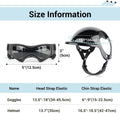 Dog Helmet and Goggles for Small Dogs - Pet Goggles Pet Motorcycle Helmet Hat with Ear Holes Adjustable Straps Safety He