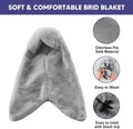 LOPERDEVE Bird Buddy Corner Fleece Bird Blanket Cozy Bird Bed Warmer Parrot House for Cage Hanging Hammock Toy for Greys Amazons Parakeet Cockatiel Conure Lovebirds Finch Canaries(M)