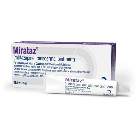 Mirataz (mirtazapine transdermal Ointment) for Cats, 5-g Tube