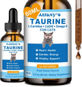 Taurine for Cats - Taurine Supplement for Cats Heart Health, Cardiac Function, Immune System Support - with L-Carnitine, CoQ10, Omega-3, L-Arginine - 60ML, Roast Chicken Flavor