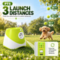 PT5 Automatic Dog Ball Launcher for Small Dogs, 6 × 2-Inch Mini Tennis Balls, Rechargeable Fetch Machine with 3 Launch D