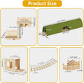Cat Wall Shelves, 18-in-1 Cat Wall Furniture Set w/Tunnel & Bridge