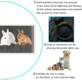 kathson 100 Piece Rabbit Pee Pads,Disposable Pet Pees Pad,Cage Black Carbon Liner,Super Absorbent Leak Proof Cushion Red