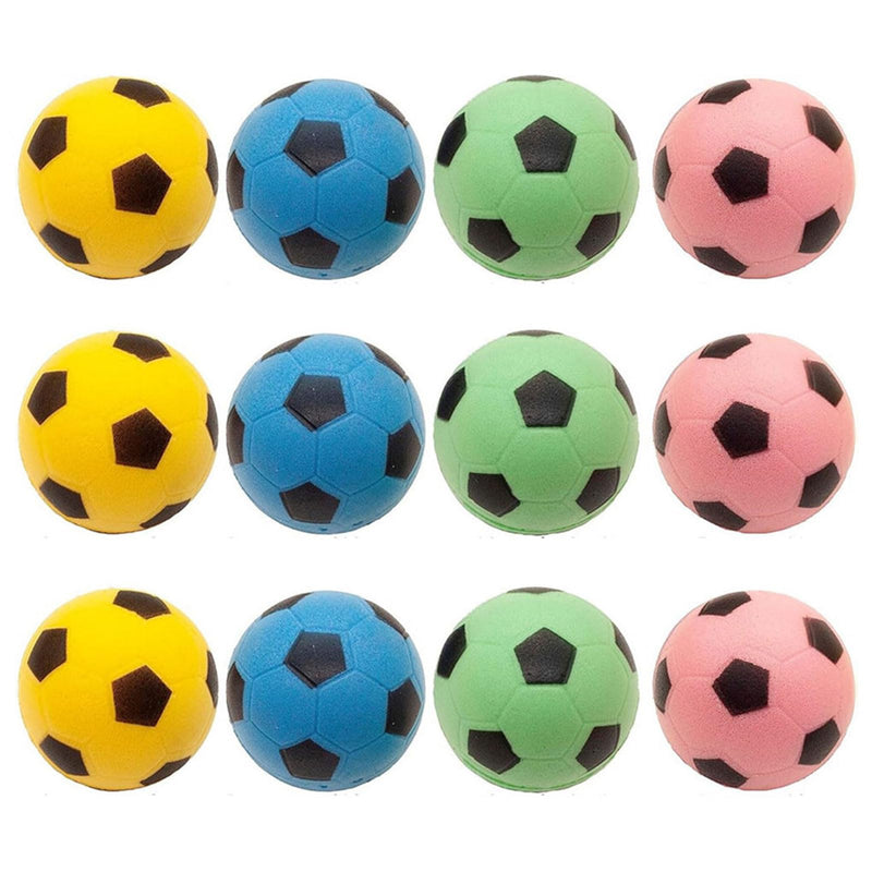 PETFAVORITES Foam Soccer Balls Cat Toys - Pack of 12