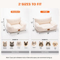 PETKARAY Cat Couch Bed, 24'' Soft Sofa for Indoor Cats, Machine Washable