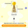 Mini Party Hats for Animal Figures 1" Tiny Fingers Hats for Little Resin Toys 10 Pcs Figurines Hat with Pom Poms