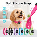 No Bark Collar with Silicone Strap, No-harm Dog Bark Collar, Bark Collar for Small Medium Large Dogs, Fashionable and Li