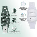 wegreeco Washable Male Dog Belly Band (Stylish Pattern) - Pack of 3 - Dog Diapers Male - Washable Male Dog Belly Wrap (B