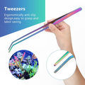 Catcan 4 in 1 Quarium Aquascape Tools Kits, Fish Tank Plant Tools Tweezers