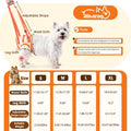 Allroaring Dog Lift Harness with Soft Pads, Orange, S