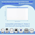 45 Count Tear-Free Waste Drawer Liners Bags Compatible with Litter Box Robot 4/5/3, Thick Self-cleaning Cat Litter Box L