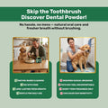 Probiotic Dog Dental Powder - Plaque Off Powder - Dog Teeth Natural Cleaning Powder - Dogs Breath Freshener - Enzymes & Probiotic with Tartar and Plaque Off - Pets Tooth Cleaning- 150g/5.3 oz