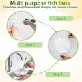 iplusmile Wall Mounted Fish Bowl - 9 Inch Round Acrylic Betta Fish Tank, Hanging Bubble Vase for Plant Propagation & Hom