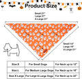 PTDECOR Halloween Dog Bandanas, Classic Skeleton Ghost Pet Scarf