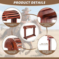 Extra-Large Wood Saddle Rack-Enhanced Height & Length with Reinforced Stability,Non-Abrasive Design,Heavy-Duty Saddle St