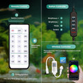 Lominie LED Aquarium Light, Planted Tank Light 4 Channels Remote Control 6500K Aquarium LED Lamp for Freshwater Fish Tan