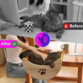 Cat Window Perch Hammock Bed with Strong Suction Cups, Space-Saving Window Cat Bed for Indoor Cats, Multi-Use Moon Shelf for Desk or Window