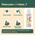 Vet Organics EcoEars Cat Ear Cleaner. Natural Multi-Action Formula. for Itch, Head Shaking, Discharge & Smell. Naturally Cleanses Away Common Problems. 100% Gua