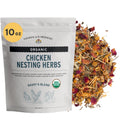 Sassafras & Pumpernickel's Certified USDA Organic Chicken Nesting Herbs (10 oz, Resealable Bag) Aromatic Herbs for Coops and Nest Boxes, nesting herbs for chicken coop, coop refresher for chickens
