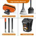 Dog Pooper Scooper with Bags & Dispenser - 37.4" Long Metal Handle