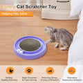 LYCTDD Interactive Cat Ball Track Toy for Indoor Cats, Cat Scratching Board & Exercise Set for Bored Indoor Adult and Kitten Mental & Physical Stimulation, with Spare Ball to Prevent Loss (Purple)