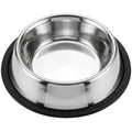 Loving Pets Stainless Steel Non-Tip Dog Bowl – Heavy Duty No Spill Dog Bowl with Removable Rubber Base – Durable, Non-Skid Stainless Steel Dog Food Bowl & Dog Water