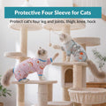 ROZKITCH Cat Recovery Suit, Full Coverage Anti Licking Onesie for Cats, Anti Shedding Overgrooming Wrap Full Body Jumpsu