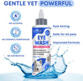 Dog Eye Drops & Eye Infection Treatment for Dogs and Cats – Soothe Infection & Allergy, Relieve Dry Eyes & Pink Eye, Pet Tear Stain Wash & Cleaner - Kitten Eye Drops for Discharge, Eye Rinse & Flush
