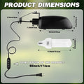 Bird Cage Light Fixture Combo Kit with Adjustable Timer,Lamp Hood with 2.4% UVB UVA 20W Compact Fluorescent Bulb for All Kinds Captive Birds Reptiles