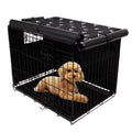 Pet Prime Dog Crate Cover for Wire Cages 24 30 36 42 48 Inch Outdoor Pet Kennel Cover Machine Wash & Dry (Cover Only) (24 Inch Crate Cover (24"x18"x19"))