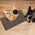 Dog Food Mats for Floors Absorbent, Pet Cat Food Mat - Quick Dry Dog Bowl Mats for Food and Water, Eco-Friendly Boho Pet