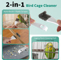 Bird Cage Accessories Bird Poop Remover Brush, Bird Cage Cleaner Brush for Poop Off Bird Poop Remover, Parrot Cage Clean