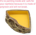Reptile Feeder Resin Bowl Amphibian Reptile Bowl for Lizard Gecko Bearded Dragon Turtle