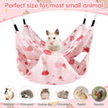 Ferret Rat Summer Hammock Double-Layer Guinea Pig Cooling Bed Sugar Glider Hamster Hanging Hammock Accessories for Small