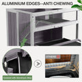 2-Story Guinea Pig Cage Indoor Chewproof Metal Edge Hamster Cage