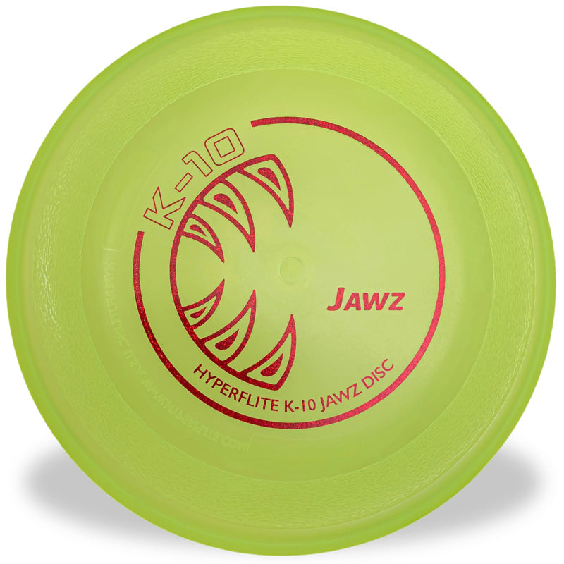 Hyperflite K-10 Jawz Puncture Resistant Flying Disc for Medium and Large Dogs, 8.75-inch, Yellow