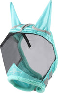 Harrison Howard Horse Fly Mask UV Protective Fine Mesh with Extra Wool Soft Touch on Skin Fly and UV Protection Summer M