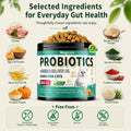 Cat Probiotics Tasty Chews –500 Chews Crunchy & Creamy Texture, Fish Oil Omega-3 Skin & Coat Health Digestive & Gut Support, Constipation Relief, Healthy Stool, Chicken Krill Flavor