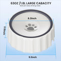 FORWH Dog Water Bowl No Spill 70oz/2L Large Capacity Dispenser Non Slip No Splash Bowl Pet Slow Feeder No Drip Dog Water Bowl on Vehicle Slow Water Bowl for Dogs and Cats