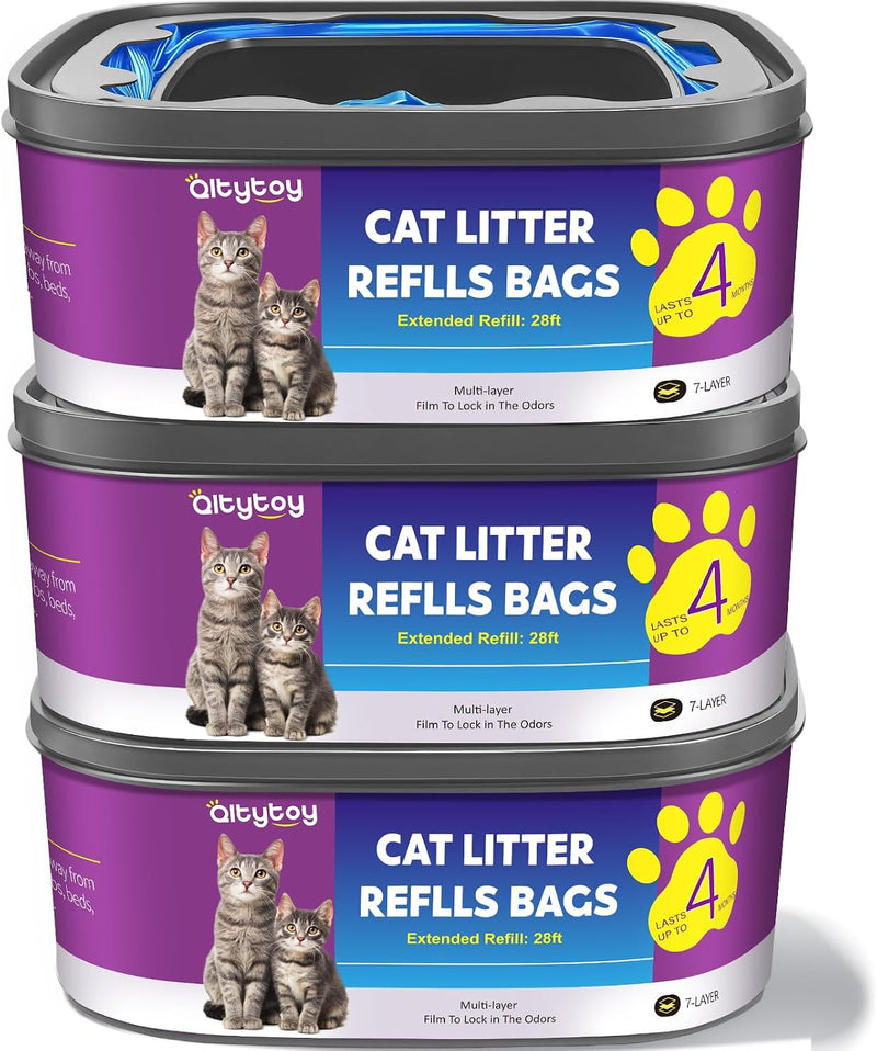 Cat Litter Refill Bags Jumbo 28FT-3 Pack