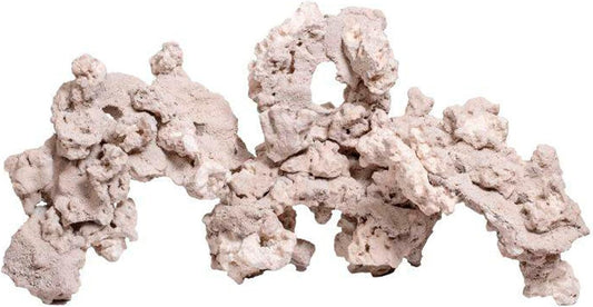 CaribSea South Sea Base Rock for Aquarium - 40 lb - Natural Rock for Aquascaping, Ideal for Saltwater Tanks, Enhances Aq
