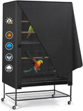 Zettum Bird Cage Cover - 600D Bird Cage Covers for Night Heavy Duty & Waterproof, Fade-Resistant Pet Bird Cage Cover Acc