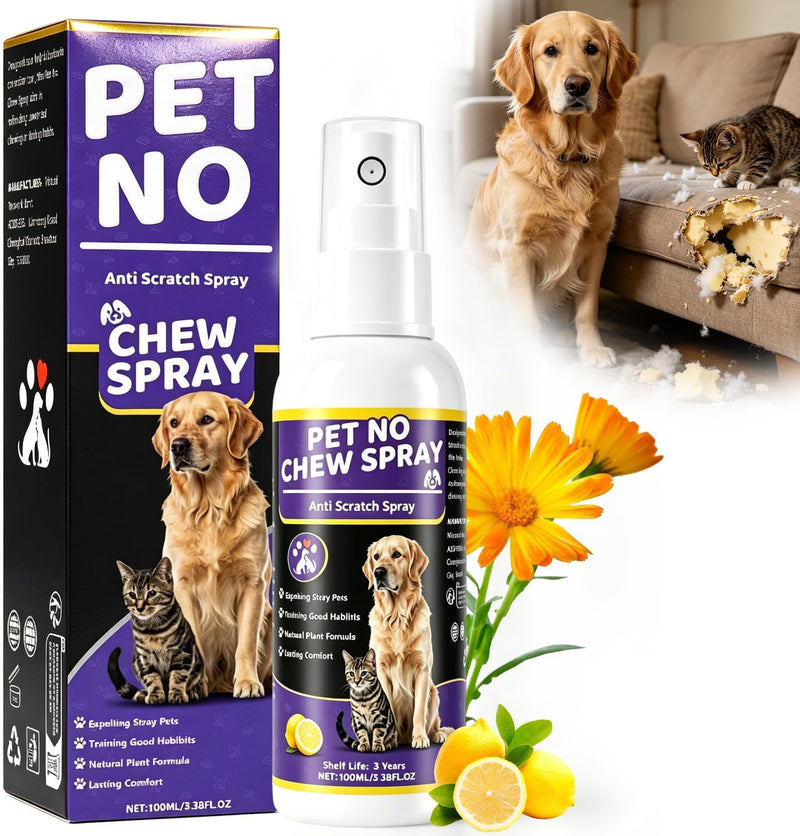 Effectively | Bitter Apple Spray for Dogs, 100ml No Chew Spray for Dogs to Stop Chewing, Preventing Puppies from Damagin
