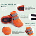 Haloumoning Dog Shoes Mesh Breathable Non-Slip Boots & Paw Protectors