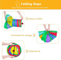 Bigladious 3 Way Cat Tunnel Collapsible Fun Pet Play Tube Toys for Cats, Kittens, Puppies & Rabbits - Portable Tunnel with Hanging Ball for Indoor Play, Hideout & Exercise